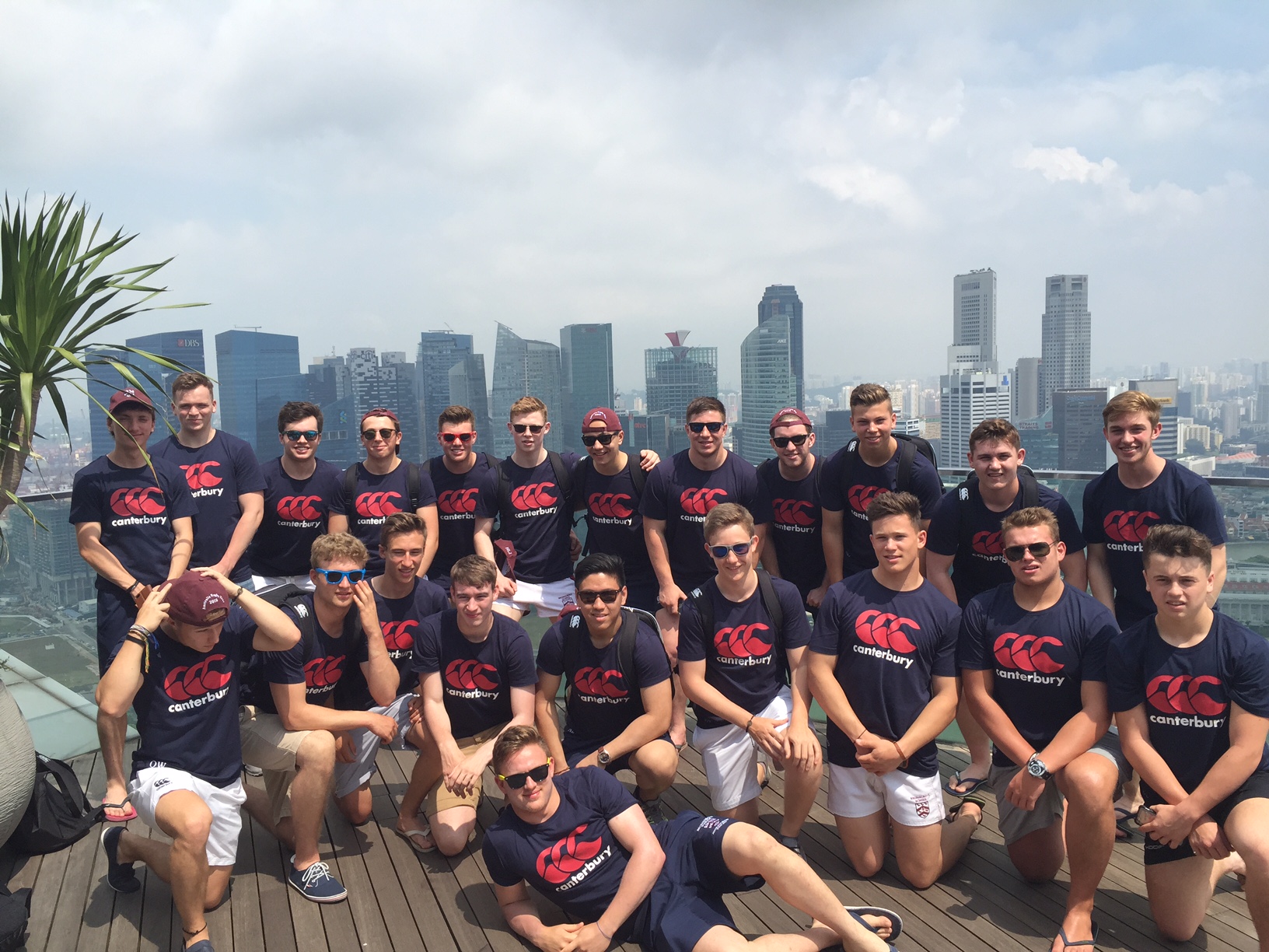 Stop-over in Singapore before heading to Brisbane - Rugby Tour 2015